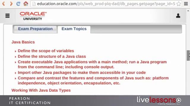 Oracle Certified Associate JAVA SE 8 2016 PART 00 смотреть онлайн