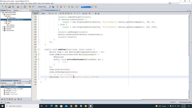 Java Swing - Floating Action Button With JFram смотреть онлайн