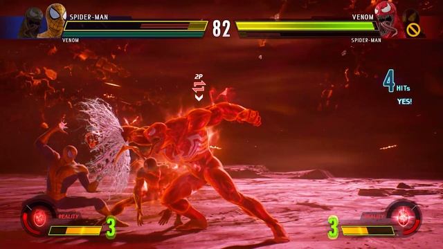 Spiderman & Venom vs Red Spider-man & Carnage (Hardest Al) Marvel vs Capcom Infinite смотреть онлайн