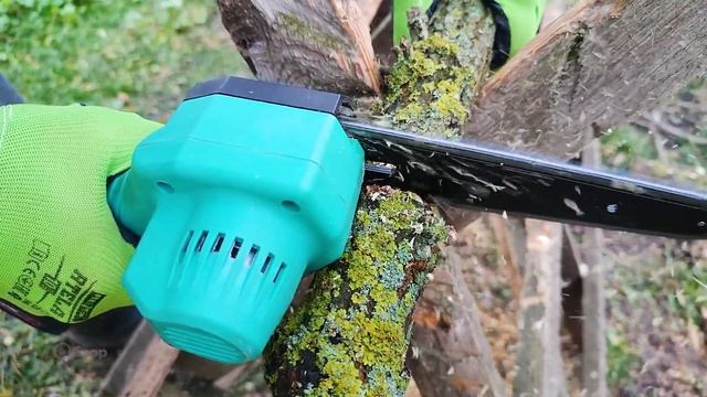 Какая шина лучше на аккумуляторной цепной мини пиле с АЛИЭКСПРЕСС? + Тест, обзор цепей