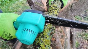 Какая шина лучше на аккумуляторной цепной мини пиле с АЛИЭКСПРЕСС? + Тест, обзор цепей