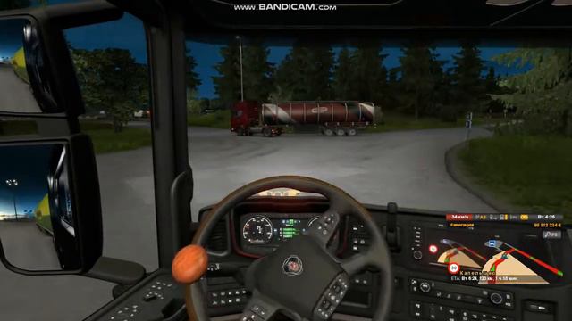ПЕРВЫЙ ВЫЕЗД В Euro Truck Simulator 2 на запись в ютуб смотреть онлайн
