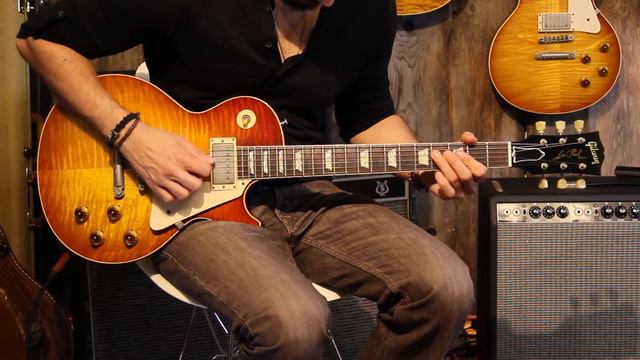 1999 Gibson 40th Anniversary Les Paul 1959 Art&Historic Reissue Yamano Killertop with Sweetdrive смотреть онлайн