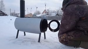 Отличная печка в гараж своими руками.