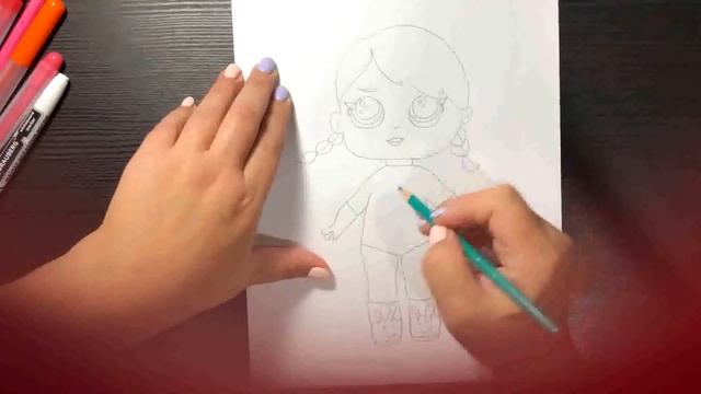 Как нарисовать КУКЛУ ЛОЛ? // Кукла lol смотреть онлайн
