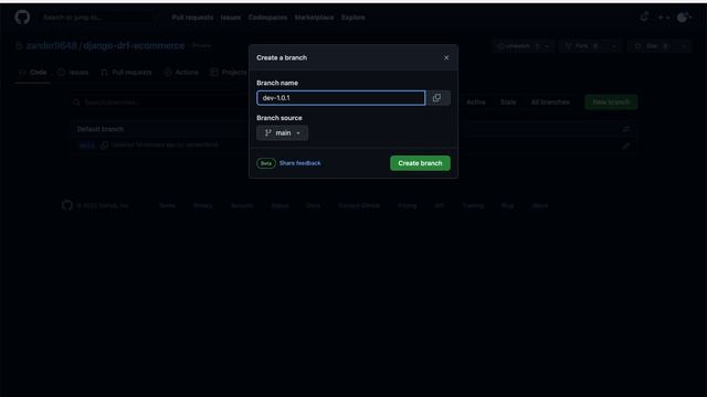 Django DRF Project | Create a New GitHub Branch | 12 смотреть онлайн