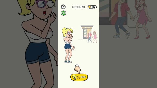 Draw Love story game Level 59 #short video смотреть онлайн