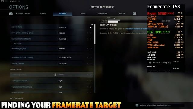 What Does Dynamic Resolution Do in Warzone? | Best Framerate Target Settings смотреть онлайн