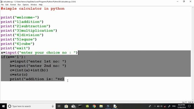 simple calculator in python using if // very basic codes in python // from to very basic to comple смотреть онлайн