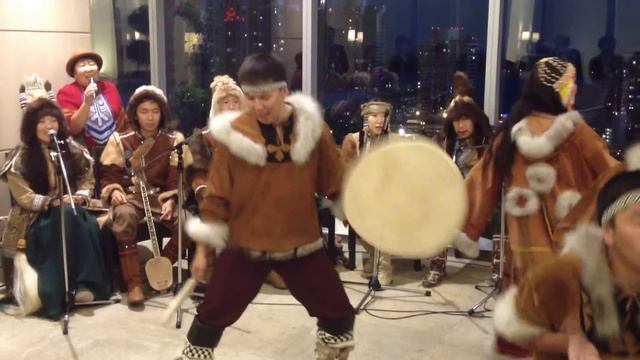 Yakut Dance On The Roof Of A Skyscraper In Toronto