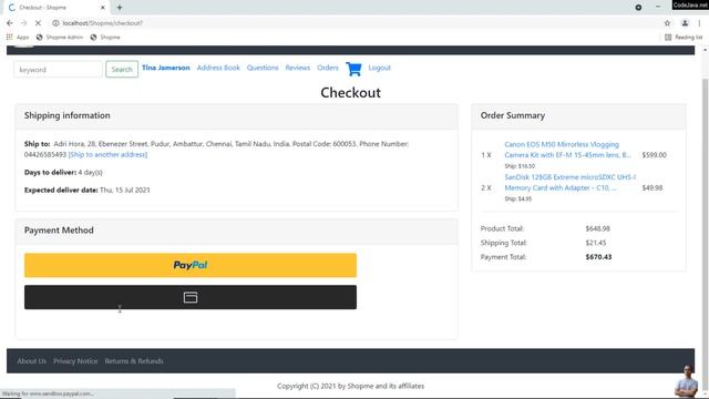 PayPal Checkout Integration In Javascript Example