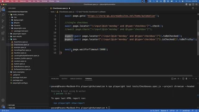 Playwright with Javascript | How to handle Checkboxes | Part 10 смотреть онлайн