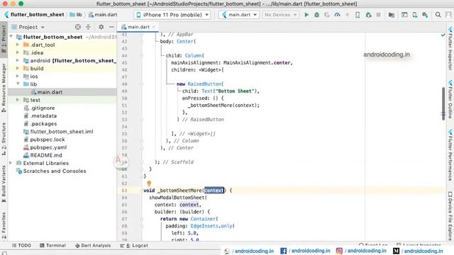Flutter bottom sheet tutorial | Source in description | flutter coding смотреть онлайн
