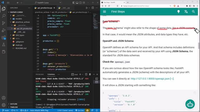 FastAPI Curso: 43 Los Esquemas de Datos, JSON - Compatibilidad con OpenAPI смотреть онлайн
