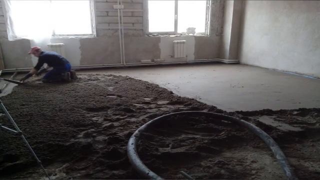 Полусухая стяжка пола смотреть онлайн