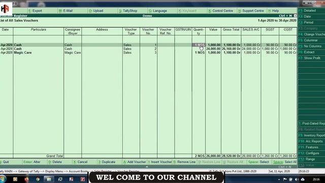 How to Export Sales Register in Excel with Item Detail in Tally ERP 9 | Hetansh Academy смотреть онлайн