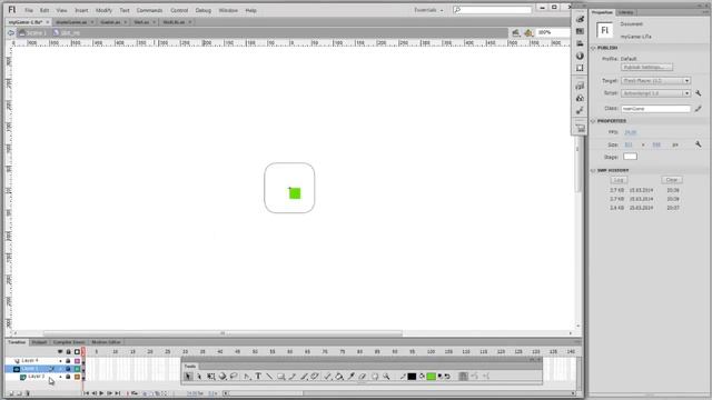 Как сделать игру на ActionScript 3 | Adobe Flash CS 6. часть 2.