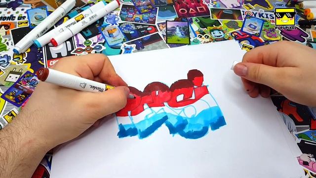 ГРАФФИТИ - PEPSI !!! КАК НАРИСОВАТЬ? !!! урок граффити graffiti logo смотреть онлайн