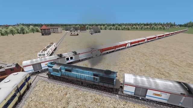 5 HIGH SPEED TRAINS ? BACK TO BACK CROSSING AT SAME POINT | TRAIN SIMULATOR 2023 смотреть онлайн