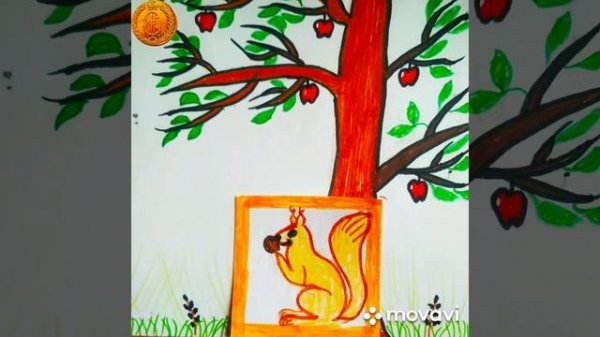 CARTOONS. The hedgehog and the squirrel.