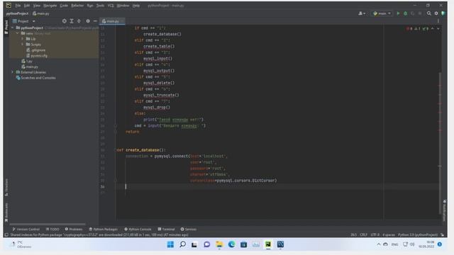 Лекция №7: "Взаимодействие с MySQL посредством языка программирования Python" смотреть онлайн