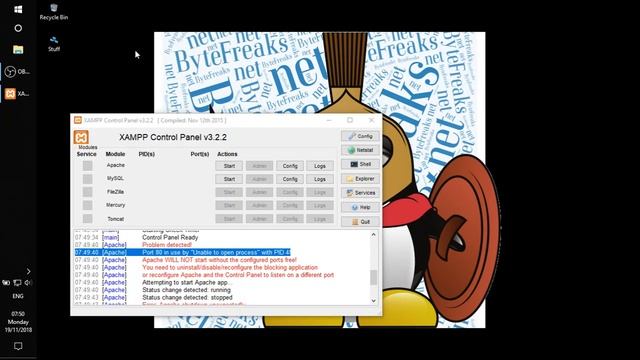 Solve Port 80 and port 443 errors in XAMPP server || Error : Apache shutdown unexpectedly смотреть онлайн