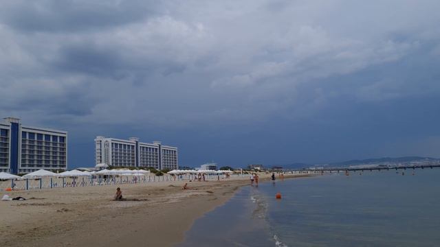 Анапа море пляж Джемете 26 июля 2021 смотреть онлайн