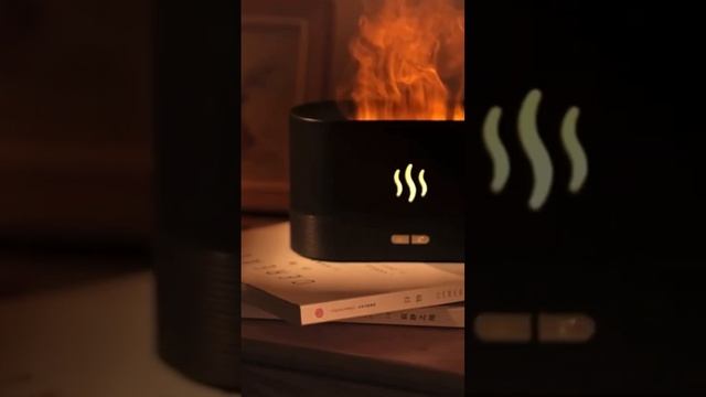 Colorful Flame Air Aroma Diffuser Humidifier, Upgraded Flame Color Noiseless Essential Oil Diffuser смотреть онлайн
