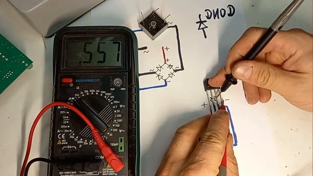 Азы электрики. Диод. Мост. Прозвонка. смотреть онлайн
