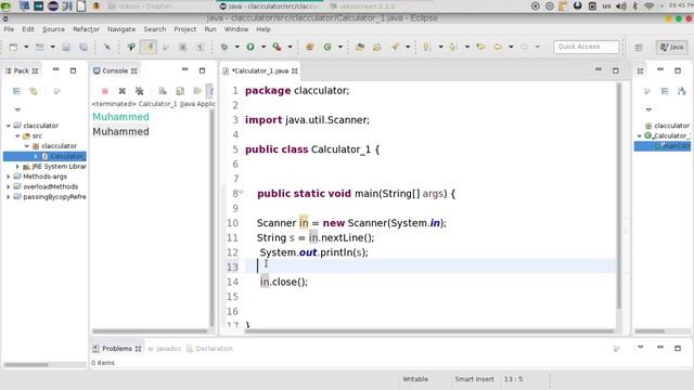 57 Java Scanner input جافا الادخال عن طريق لوحة المفاتيح смотреть онлайн