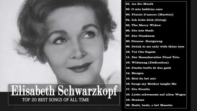Elisabeth Schwarzkopf Greatest Hits - Best Songs Of Elisabeth Schwarzkopf