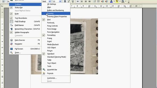 Open Office How to Put Text Over an Image. смотреть онлайн