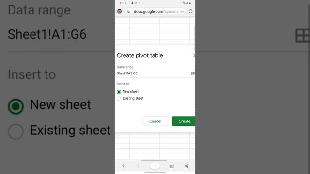 How to Create and Pivot a table in google sheets mobile смотреть онлайн