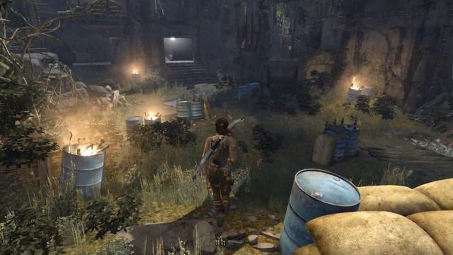 Tomb Raider (2013) на 100%. Дорога к базе. Собираем все артефакты, тайники и документы. смотреть онлайн