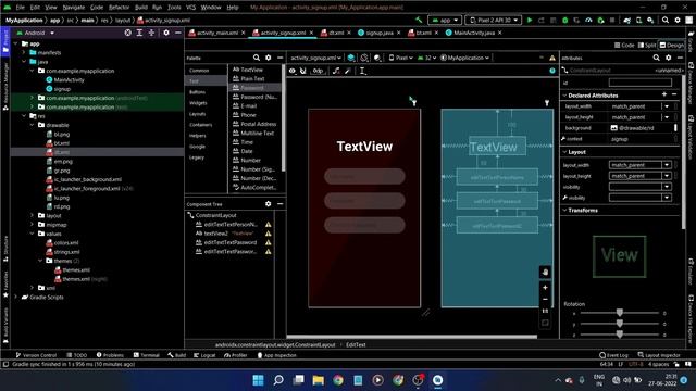 Java | Create Signup Page And Login Page In Android Studio | SQLite Database Android Studio | PART- смотреть онлайн