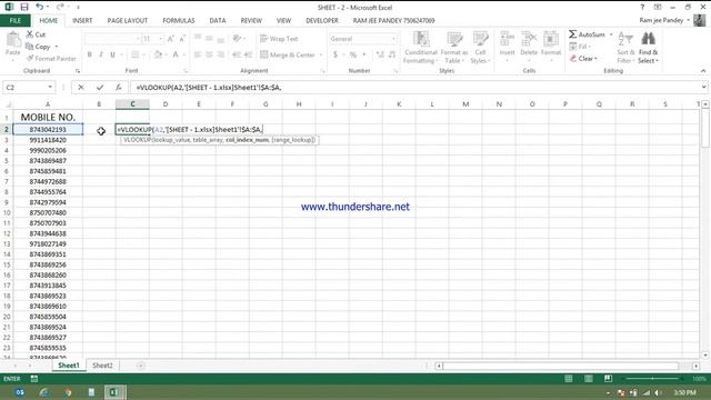 HOW TO COMPARE TWO FILE IN EXCEL USING VLOOKUP IN HINDI 7506247069 смотреть онлайн