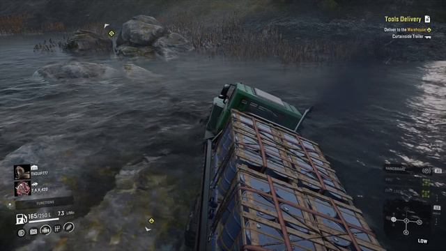SnowRunner - Voron AE-4380 Water Crossing in Smithville Dam смотреть онлайн