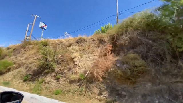 Пробуем греческие пирожки / Живописное ущелье/ Руины древней церкви/ Ущелье Териссо на машине/ Пляж