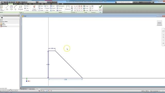 Noblin Inventor Tutorial 005 - Sketching Basic Sketch 1 смотреть онлайн