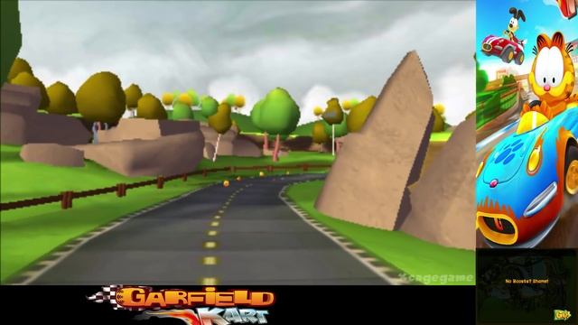 Garfield Kart - Lasagna Cup 150cc - Gameplay Walkthrough Part 1 [ 3DS ] смотреть онлайн