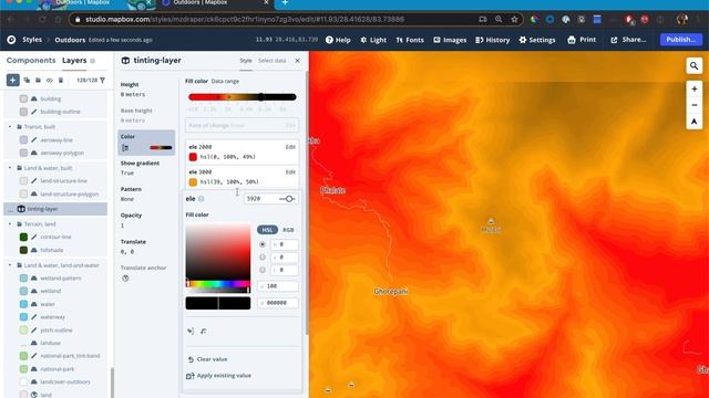 How to create a beautiful 3D terrain map with hypsometric tinting in Mapbox Studio смотреть онлайн