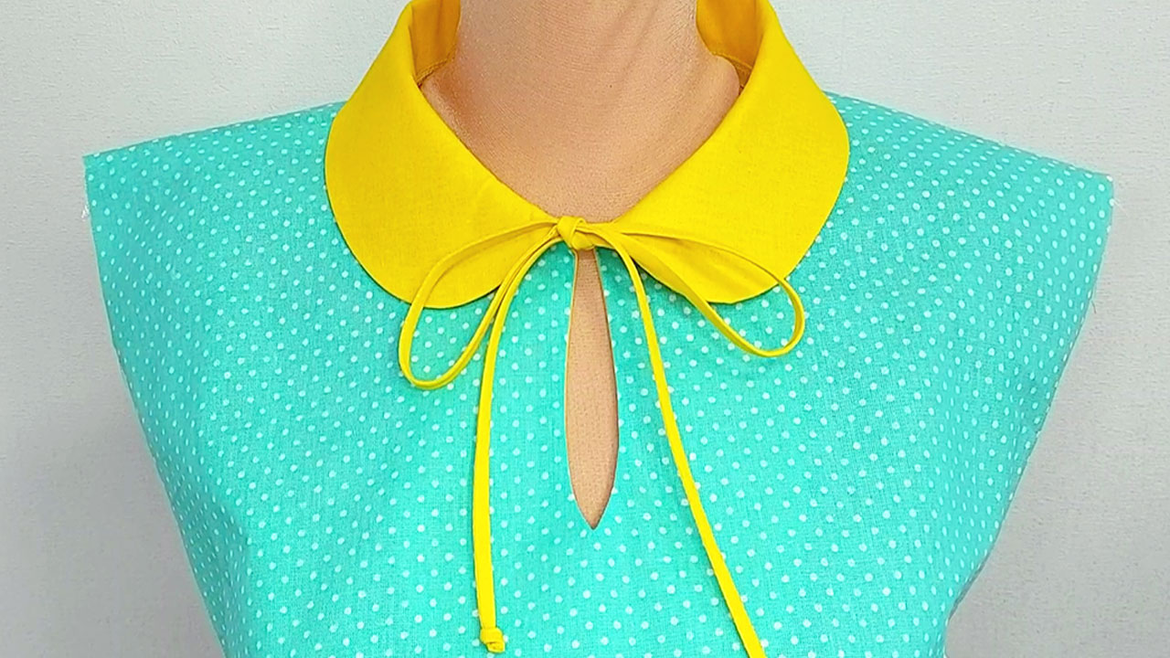 Знаю лёгкий способ вшить воротник в горловину (покажу по шагам) смотреть онлайн