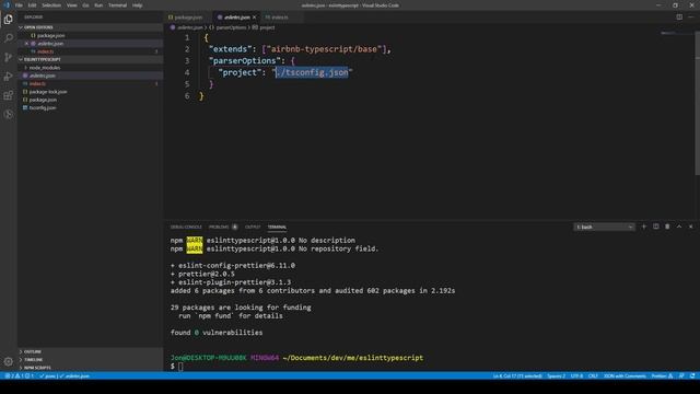 ESLint, TypeScript, and Prettier - Quick Start (without React) смотреть онлайн