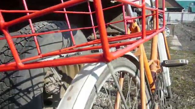 корзинка на багажник своими руками. смотреть онлайн