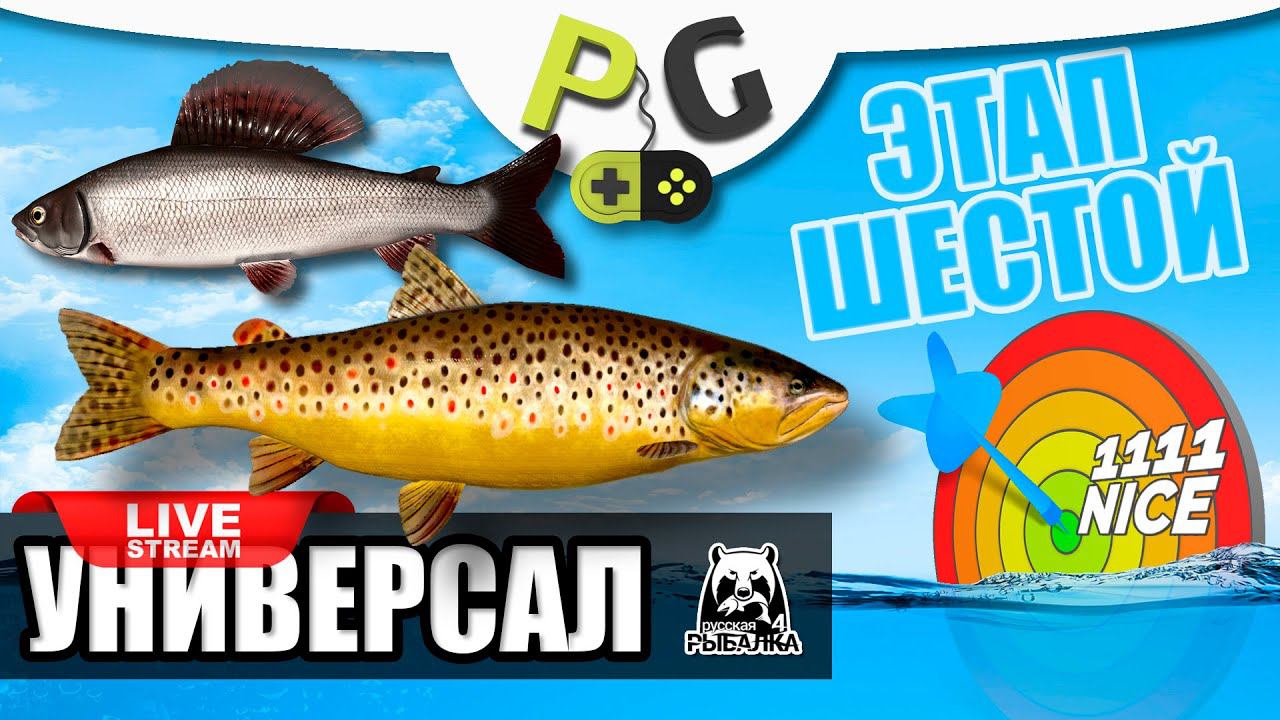 Русская Рыбалка 4 - Стрим Прокачка УНИВЕРСАЛА для шестого этапа, Часть #3 Белая Дартс - Форель Р смотреть онлайн