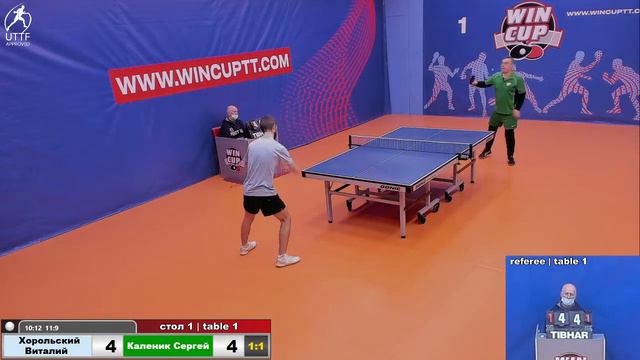 Хорольский Виталий 3-2 Каленик Сергей Турнир Восток 4 WINCUP 14.01.22 Прямая трансляция Зал 1 смотреть онлайн