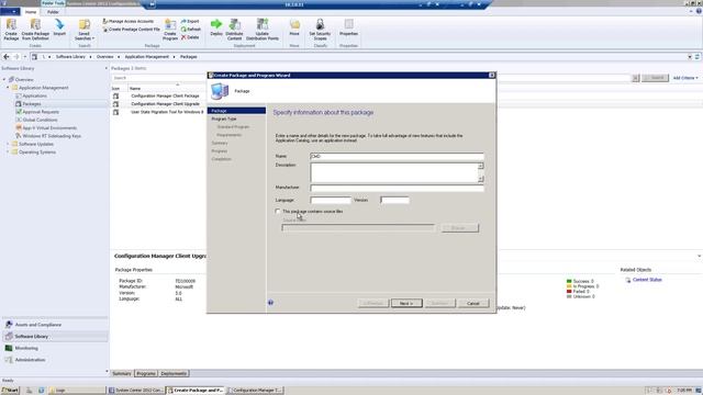 Установка программ (пакетов) при помощи SCCM 2012 SP1 смотреть онлайн