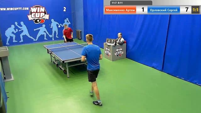 Максименко Артём 3 - 2 Орловский Сергей 14.03.2019 Зал № 2 Турнир WINCUP смотреть онлайн