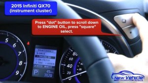 2015 Infiniti QX70 Oil Light Reset / Service Light Reset (Instrument cluster)