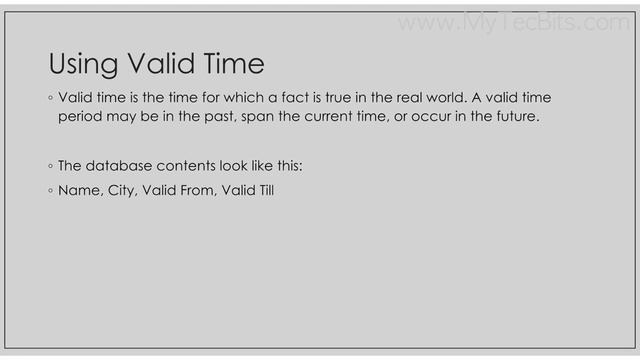 What are Temporal Databases? смотреть онлайн